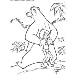 Dessin à colorier: Le Livre de la jungle (Films d'animation) #130151 - Coloriages à Imprimer Gratuits