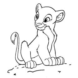 Dessin à colorier: Le Roi Lion (Films d'animation) #73615 - Coloriages à Imprimer Gratuits