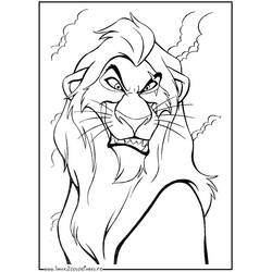 Dessin à colorier: Le Roi Lion (Films d'animation) #73618 - Coloriages à Imprimer Gratuits