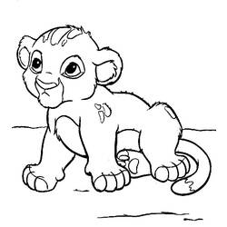 Dessin à colorier: Le Roi Lion (Films d'animation) #73634 - Coloriages à Imprimer Gratuits