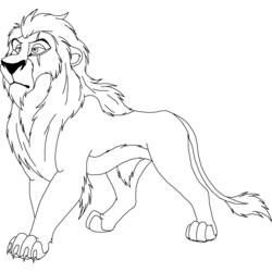 Dessin à colorier: Le Roi Lion (Films d'animation) #73691 - Coloriages à Imprimer Gratuits