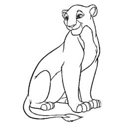 Dessin à colorier: Le Roi Lion (Films d'animation) #73710 - Coloriages à Imprimer Gratuits