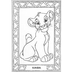 Dessin à colorier: Le Roi Lion (Films d'animation) #73733 - Coloriages à Imprimer Gratuits