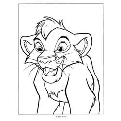 Dessin à colorier: Le Roi Lion (Films d'animation) #73754 - Coloriages à Imprimer Gratuits
