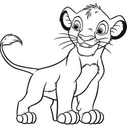 Dessin à colorier: Le Roi Lion (Films d'animation) #73771 - Coloriages à Imprimer Gratuits