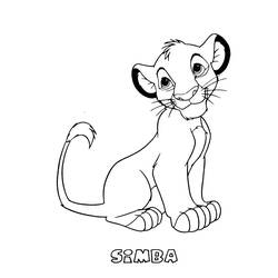Dessin à colorier: Le Roi Lion (Films d'animation) #73773 - Coloriages à Imprimer Gratuits