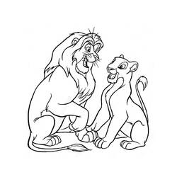 Dessin à colorier: Le Roi Lion (Films d'animation) #73778 - Coloriages à Imprimer Gratuits