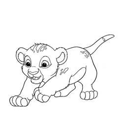 Dessin à colorier: Le Roi Lion (Films d'animation) #73828 - Coloriages à Imprimer Gratuits