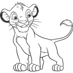 Dessin à colorier: Le Roi Lion (Films d'animation) #73857 - Coloriages à Imprimer Gratuits