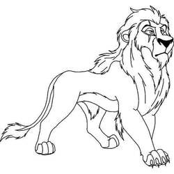 Dessin à colorier: Le Roi Lion (Films d'animation) #73874 - Coloriages à Imprimer Gratuits