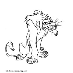Dessin à colorier: Le Roi Lion (Films d'animation) #73884 - Coloriages à Imprimer Gratuits