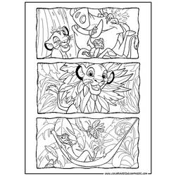Dessin à colorier: Le Roi Lion (Films d'animation) #73889 - Coloriages à Imprimer Gratuits
