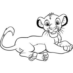 Dessin à colorier: Le Roi Lion (Films d'animation) #73894 - Coloriages à Imprimer Gratuits