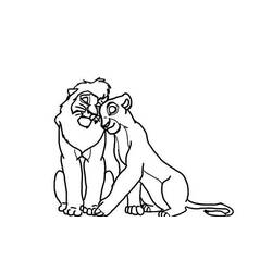 Dessin à colorier: Le Roi Lion (Films d'animation) #73910 - Coloriages à Imprimer Gratuits