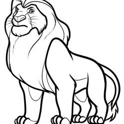 Dessin à colorier: Le Roi Lion (Films d'animation) #74007 - Coloriages à Imprimer Gratuits
