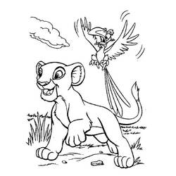 Dessin à colorier: Le Roi Lion (Films d'animation) #74011 - Coloriages à Imprimer Gratuits
