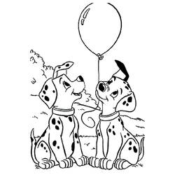 Dessin à colorier: Les 101 Dalmatiens (Films d'animation) #129167 - Coloriages à Imprimer Gratuits