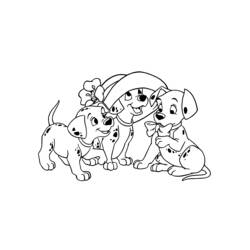 Dessin à colorier: Les 101 Dalmatiens (Films d'animation) #129182 - Coloriages à Imprimer Gratuits
