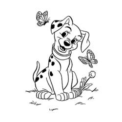 Dessin à colorier: Les 101 Dalmatiens (Films d'animation) #129211 - Coloriages à Imprimer Gratuits