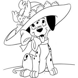 Dessin à colorier: Les 101 Dalmatiens (Films d'animation) #129235 - Coloriages à Imprimer Gratuits