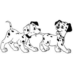 Dessin à colorier: Les 101 Dalmatiens (Films d'animation) #129247 - Coloriages à Imprimer Gratuits