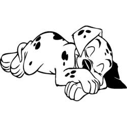 Dessin à colorier: Les 101 Dalmatiens (Films d'animation) #129274 - Coloriages à Imprimer Gratuits