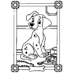 Dessin à colorier: Les 101 Dalmatiens (Films d'animation) #129276 - Coloriages à Imprimer Gratuits