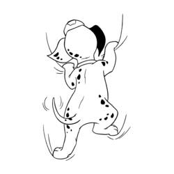 Dessin à colorier: Les 101 Dalmatiens (Films d'animation) #129380 - Coloriages à Imprimer Gratuits