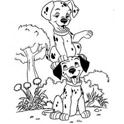 Dessin à colorier: Les 101 Dalmatiens (Films d'animation) #129431 - Coloriages à Imprimer Gratuits