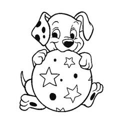 Dessin à colorier: Les 101 Dalmatiens (Films d'animation) #129445 - Coloriages à Imprimer Gratuits