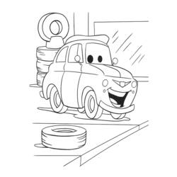 Dessin à colorier: Les Bagnoles (Cars) (Films d'animation) #132562 - Coloriages à Imprimer Gratuits