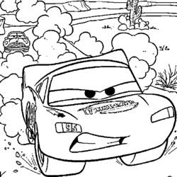 Dessin à colorier: Les Bagnoles (Cars) (Films d'animation) #132617 - Coloriages à Imprimer Gratuits