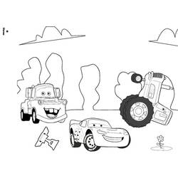 Dessin à colorier: Les Bagnoles (Cars) (Films d'animation) #132625 - Coloriages à Imprimer Gratuits