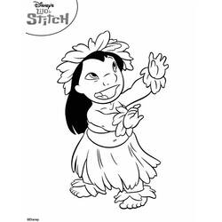 Dessin à colorier: Lilo & Stitch (Films d'animation) #44828 - Coloriages à Imprimer Gratuits