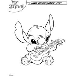 Dessin à colorier: Lilo & Stitch (Films d'animation) #44908 - Coloriages à Imprimer Gratuits