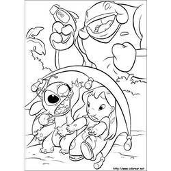 Dessin à colorier: Lilo & Stitch (Films d'animation) #45078 - Coloriages à Imprimer Gratuits