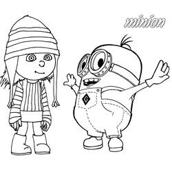 Dessin à colorier: Minions (Films d'animation) #72201 - Coloriages à Imprimer Gratuits