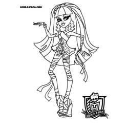 Dessin à colorier: Monster High (Films d'animation) #24859 - Coloriages à Imprimer Gratuits