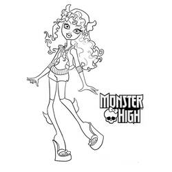 Dessin à colorier: Monster High (Films d'animation) #24875 - Coloriages à Imprimer Gratuits