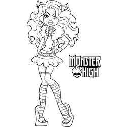 Dessin à colorier: Monster High (Films d'animation) #24898 - Coloriages à Imprimer Gratuits