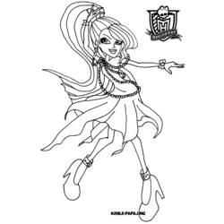 Dessin à colorier: Monster High (Films d'animation) #24999 - Coloriages à Imprimer Gratuits