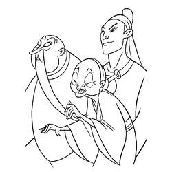 Dessin à colorier: Mulan (Films d'animation) #133657 - Coloriages à Imprimer Gratuits