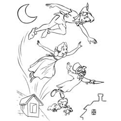 Dessin à colorier: Peter Pan (Films d'animation) #128825 - Coloriages à Imprimer Gratuits