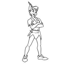 Dessin à colorier: Peter Pan (Films d'animation) #128826 - Coloriages à Imprimer Gratuits