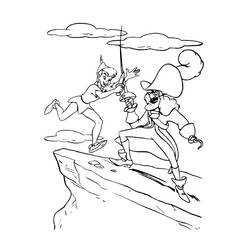 Dessin à colorier: Peter Pan (Films d'animation) #128836 - Coloriages à Imprimer Gratuits