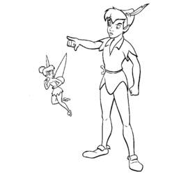 Dessin à colorier: Peter Pan (Films d'animation) #128840 - Coloriages à Imprimer Gratuits