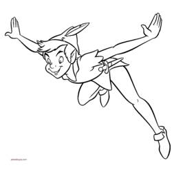 Dessin à colorier: Peter Pan (Films d'animation) #128854 - Coloriages à Imprimer Gratuits