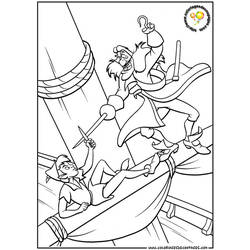 Dessin à colorier: Peter Pan (Films d'animation) #128864 - Coloriages à Imprimer Gratuits