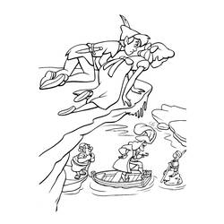 Dessin à colorier: Peter Pan (Films d'animation) #128998 - Coloriages à Imprimer Gratuits