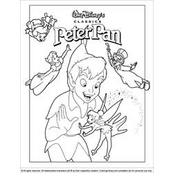 Dessin à colorier: Peter Pan (Films d'animation) #129007 - Coloriages à Imprimer Gratuits